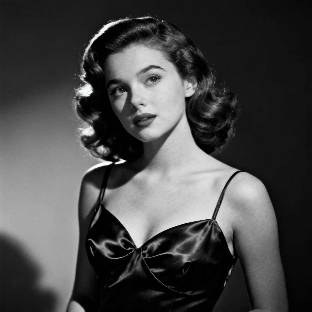 AI Vintage Hollywood Celebrity Girl
