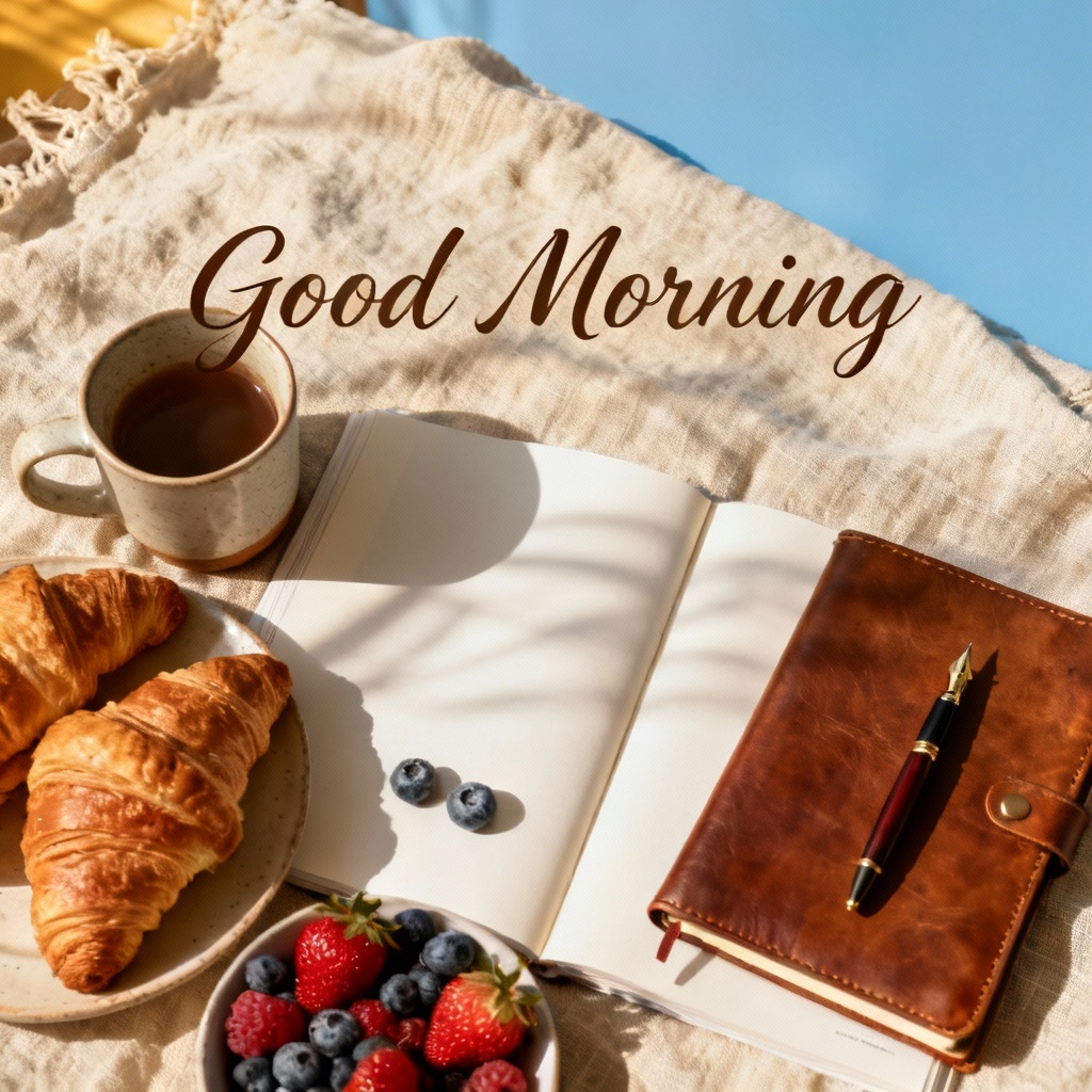 AI Breakfast Good Morning Image