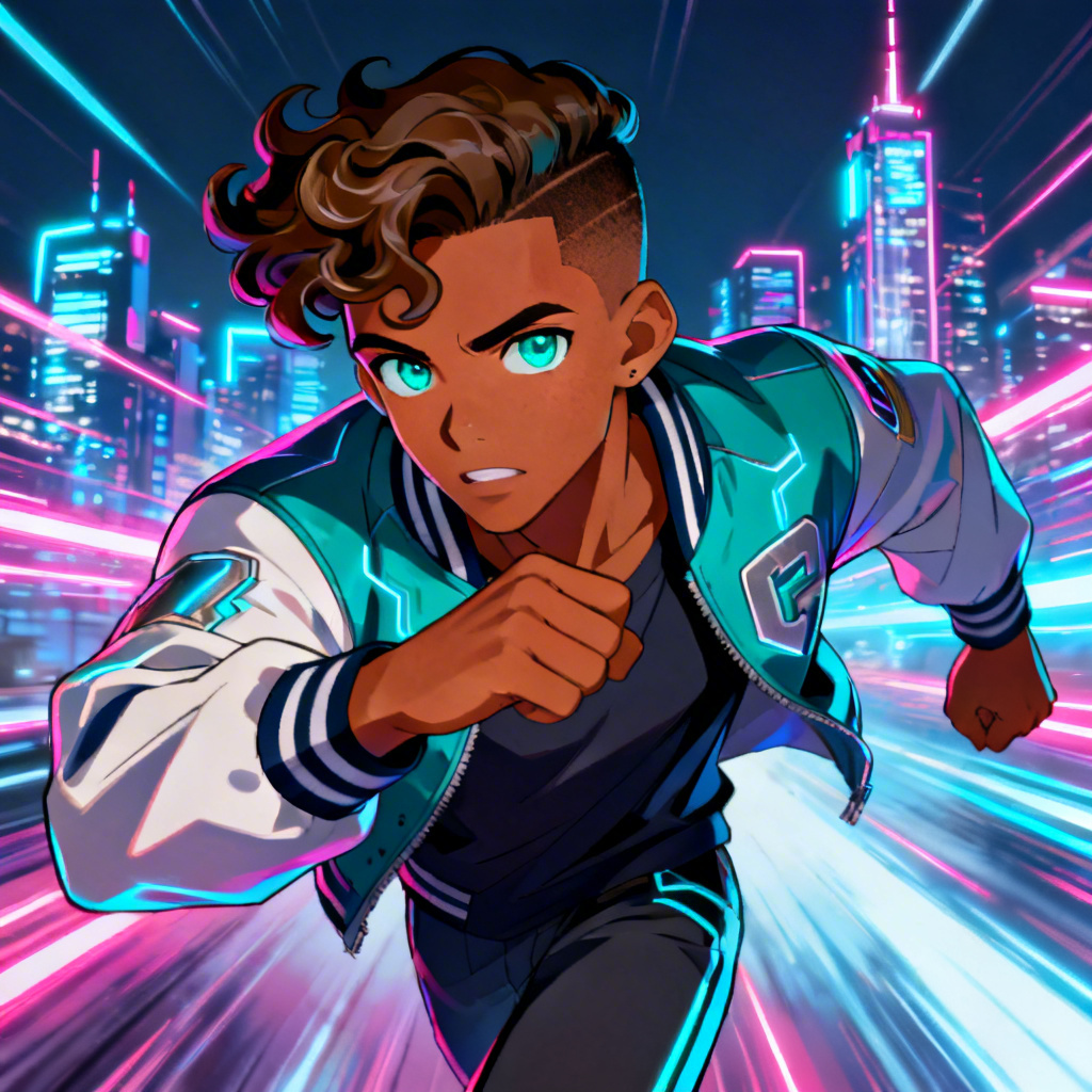 AI anime mixed men character artwork