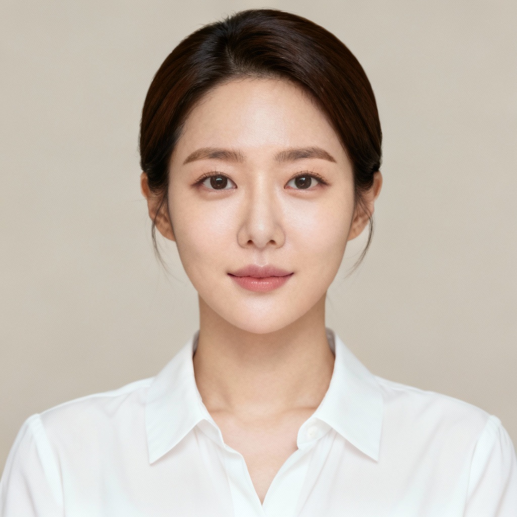 AI Korean ID Photo Natural Tones