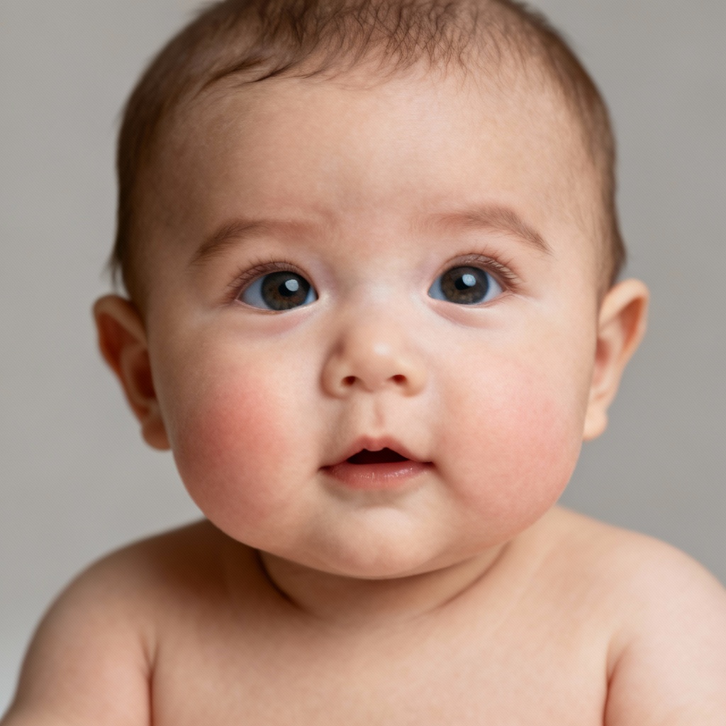 Cute AI future baby portrait preview