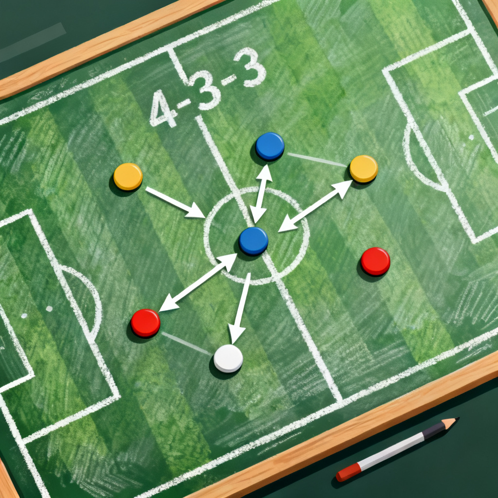 AI soccer tactics board 4-3-3