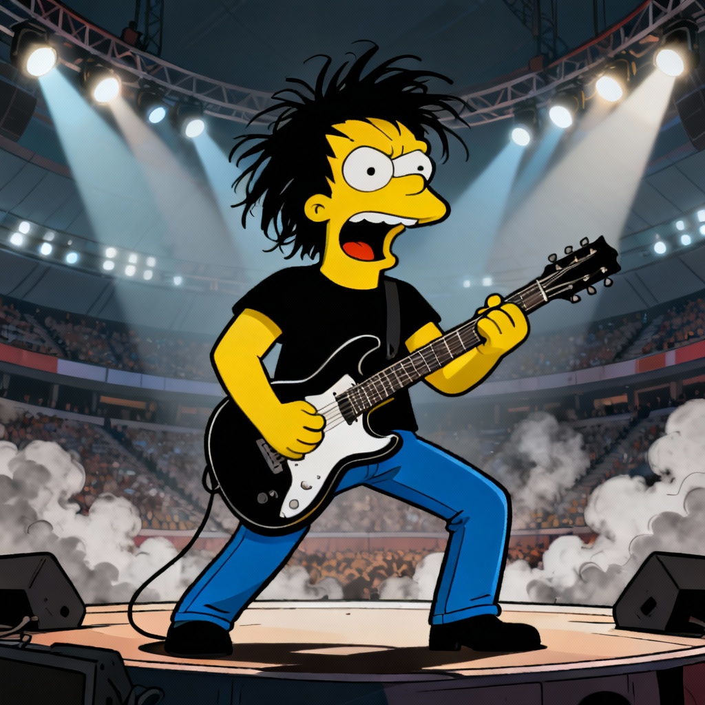 AI Simpsons Rockstar Character