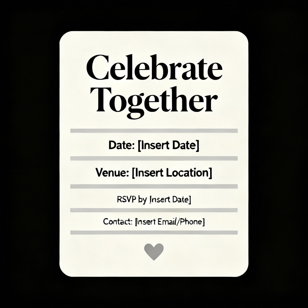 Modern minimalist neutral baby shower invitation