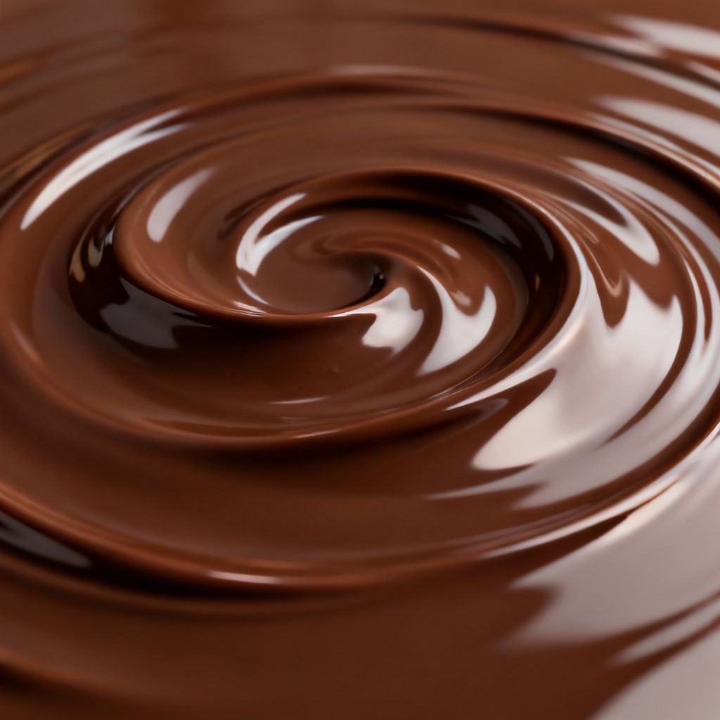 Glossy chocolate brown ripple background with soft highlights