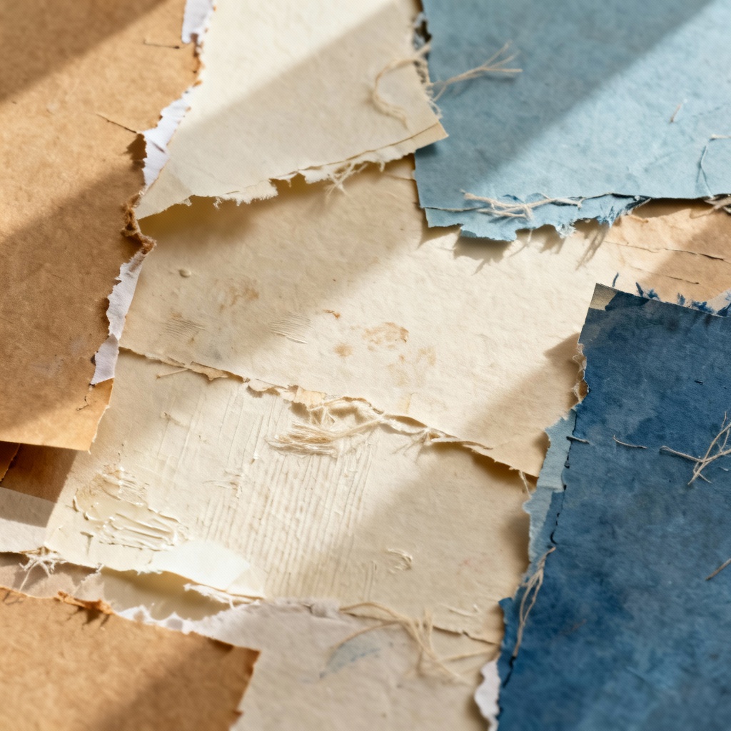 AI paper collage texture background
