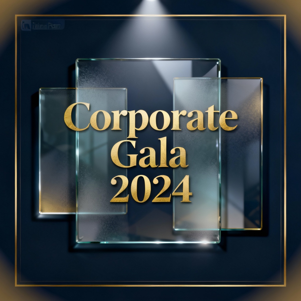 AI corporate gala save the date design