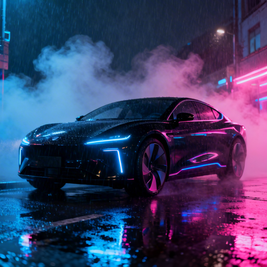 AI Cyberpunk Car Image