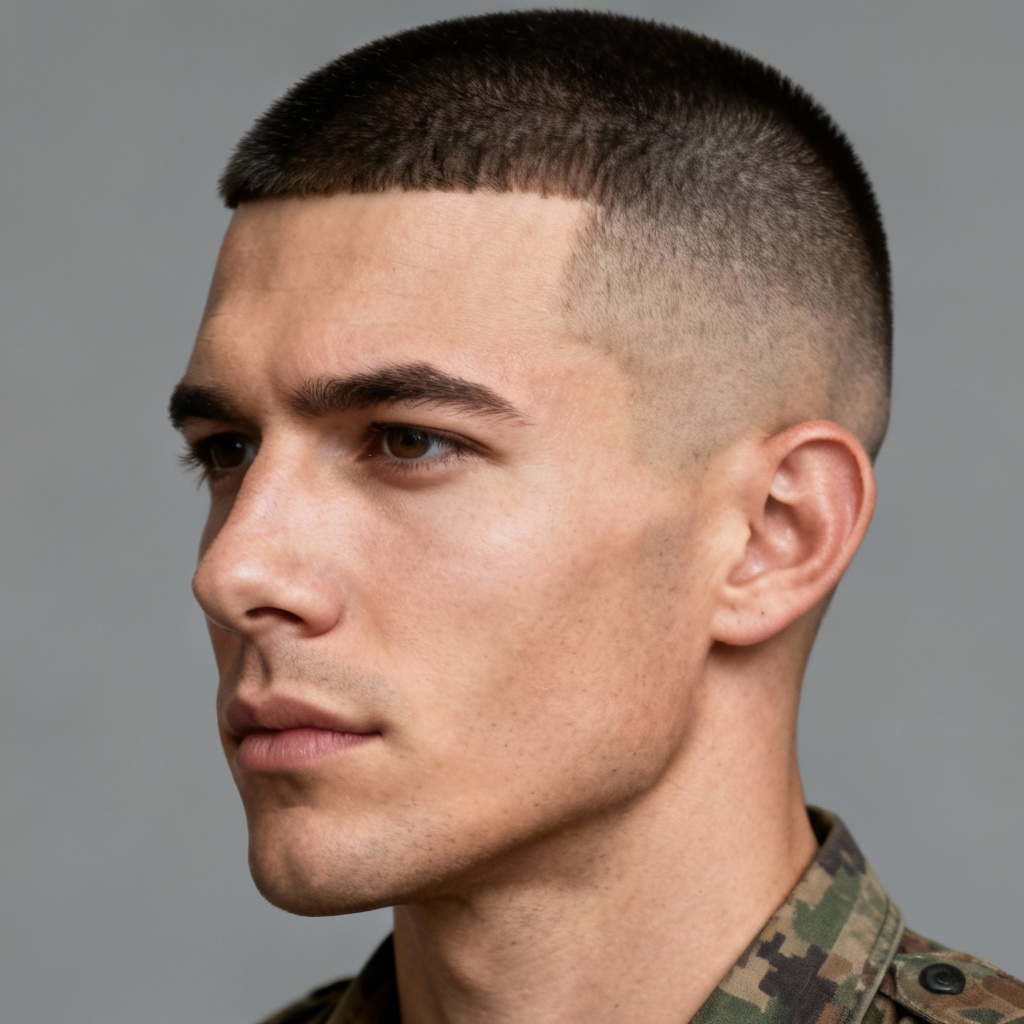 AI High and Tight Military Buzz Cut Preview