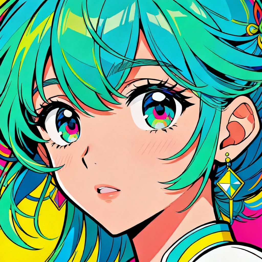 AI Anime Poster Linework Zoom