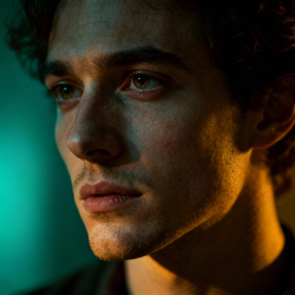 AI Cinematic Moody Portrait