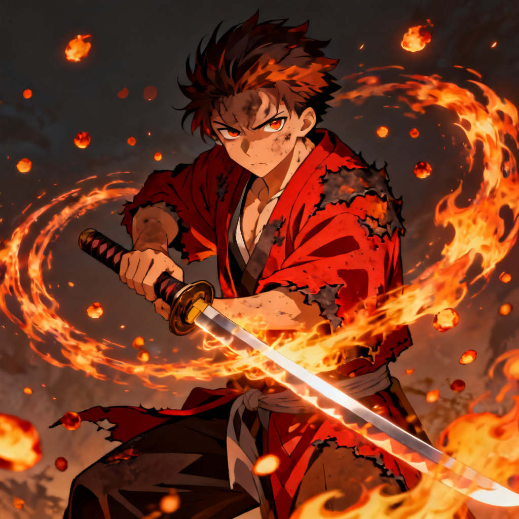 AI KNY Flame Breathing OC