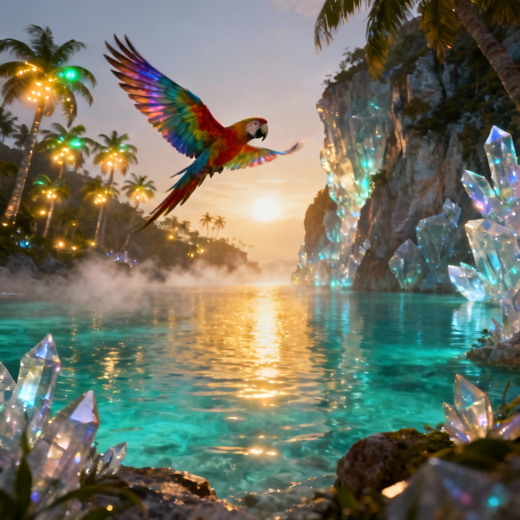 AI Exotic Tropical Dreamscape