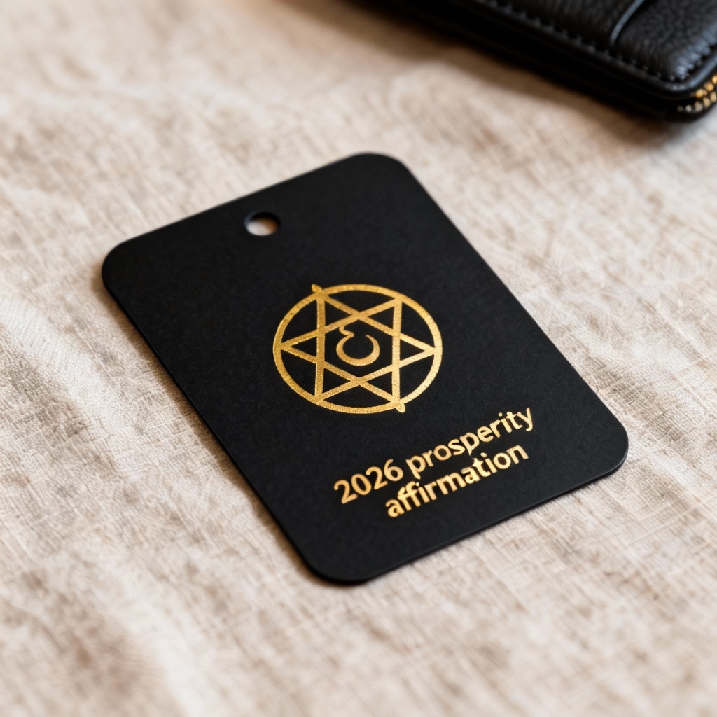 AI minimal 2026 lucky wallet card talisman