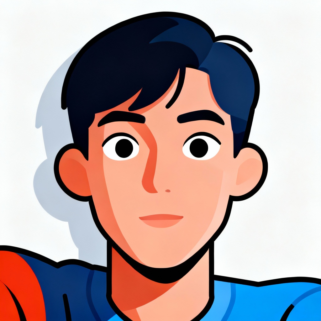 AI Vector Cartoon Selfie Portrait