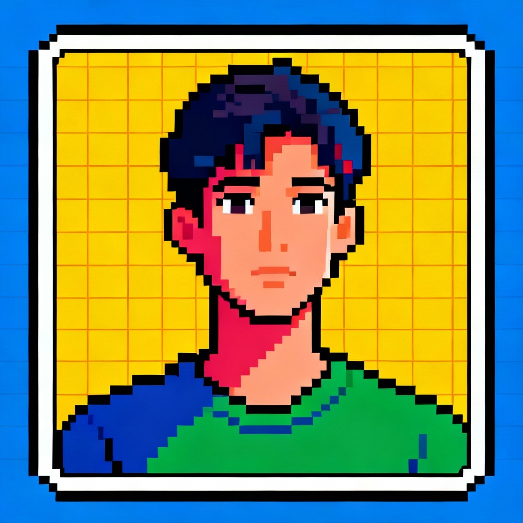 AI Pixel Punk Portrait