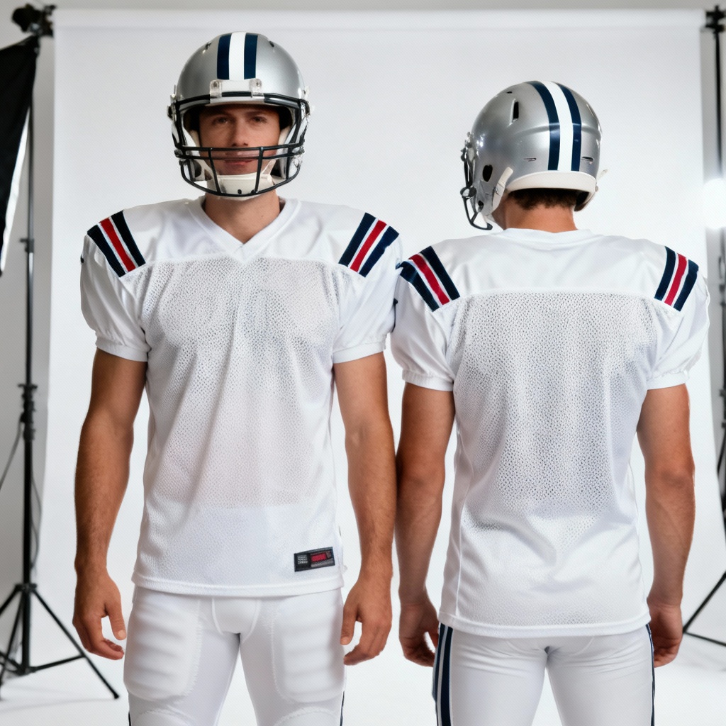 AI away football uniform with classic stripes