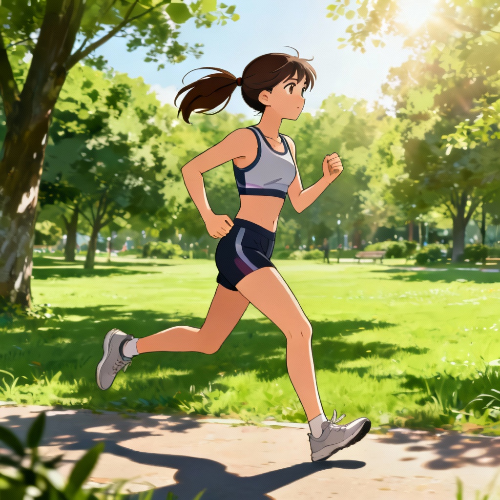 AI Anime Girlfriend Morning Jog