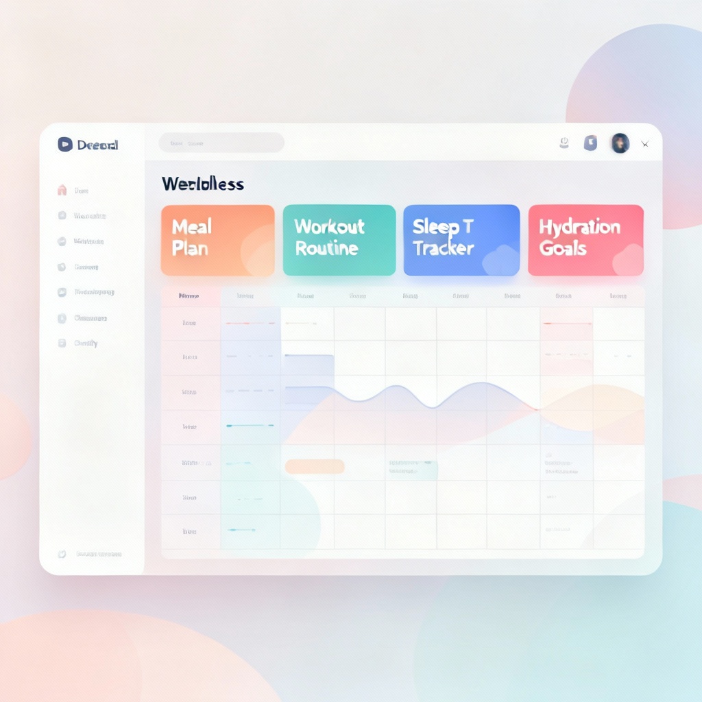 AI-generated weekly wellness planning dashboard