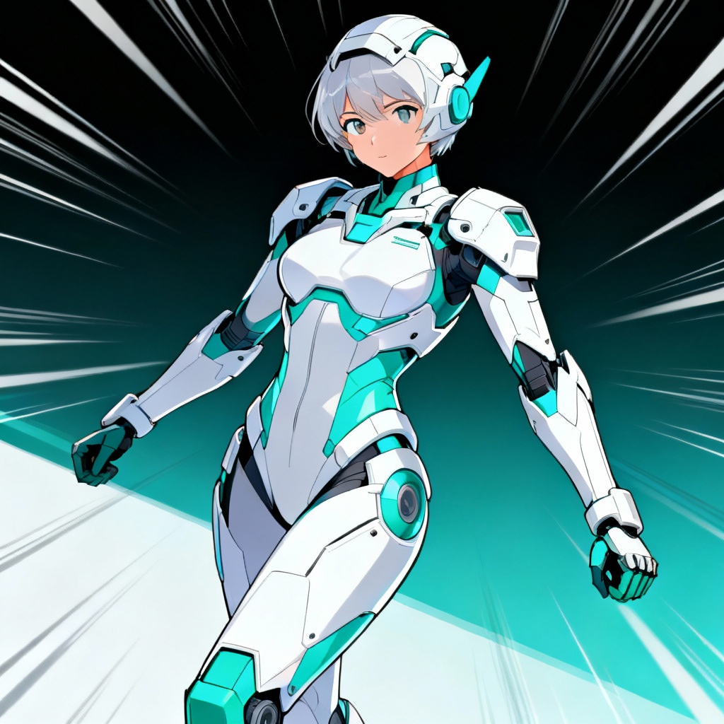 AI anime mecha bodysuit concept