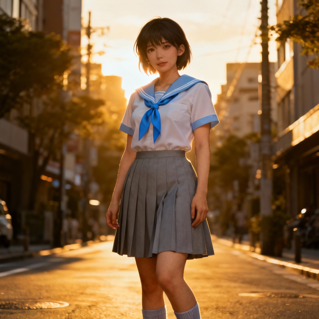 Summer seifuku street style look