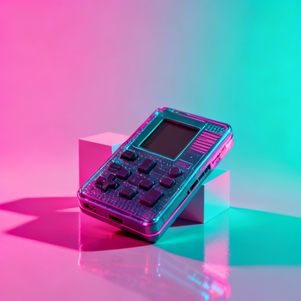 Vaporwave studio product aesthetic