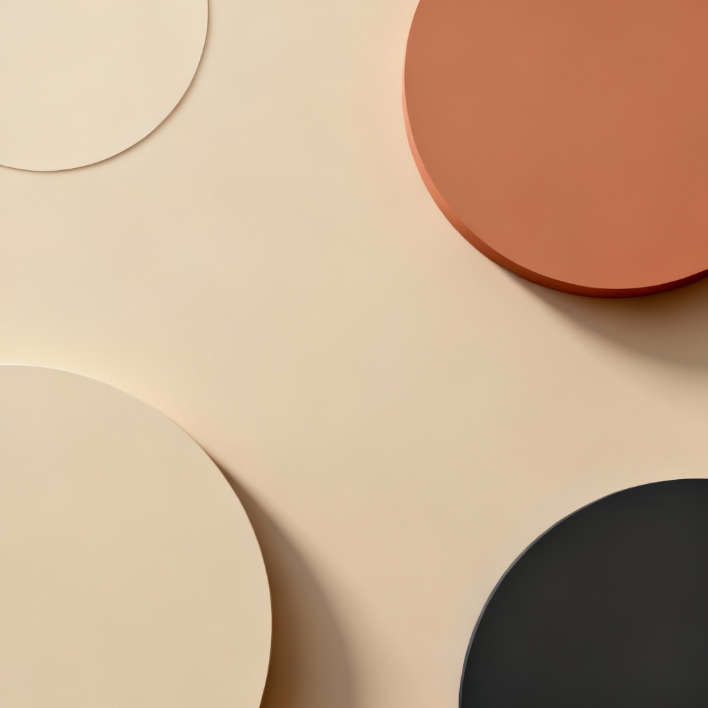 AI minimal abstract aesthetic wallpaper with geometric shapes