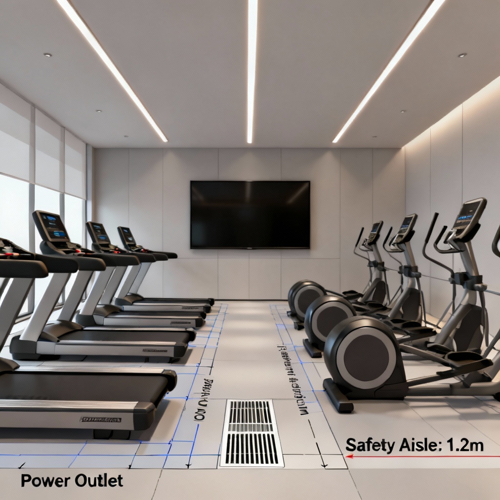 Cardio lineup with lighting and power plan
