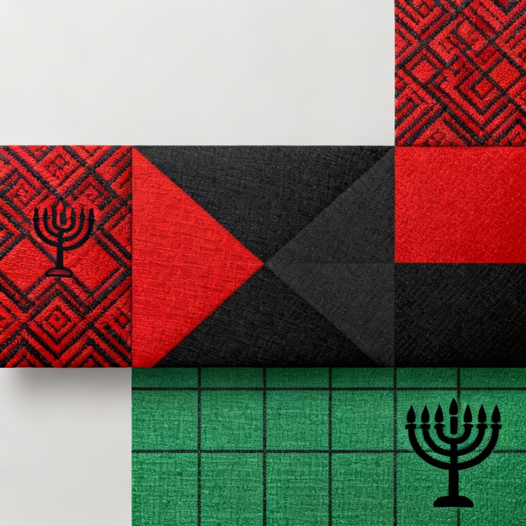 AI Kwanzaa LinkedIn banner with heritage patterns