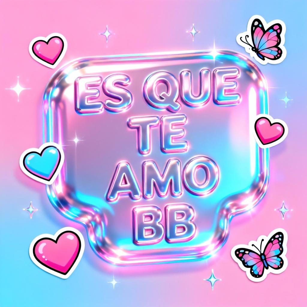 AI Spanish brainrot collage with Spanish bubble text and glitter stickers