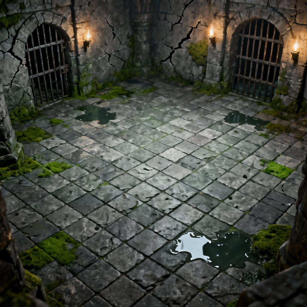 AI 32x32 dungeon stone tileset