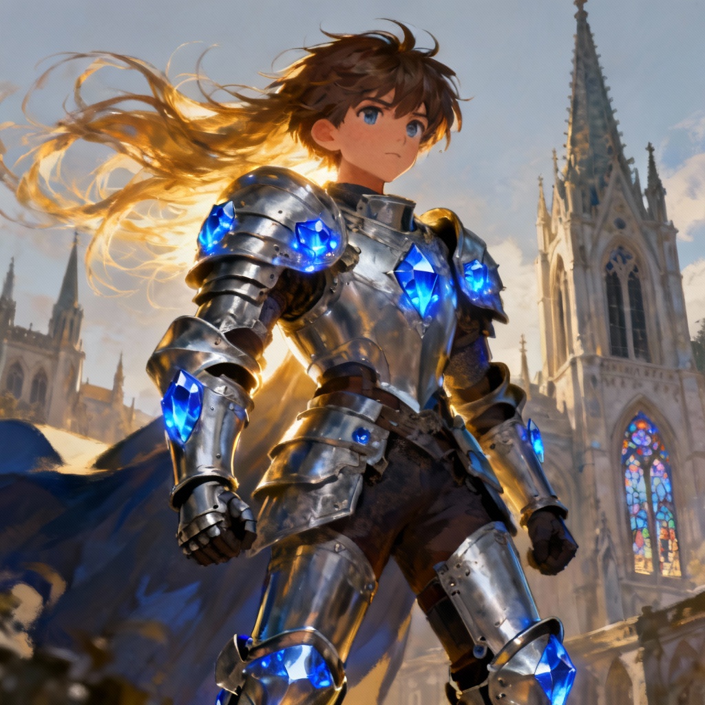 AI Final Fantasy style character portrait