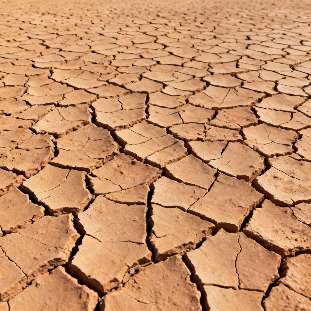 AI Cracked Desert Dirt Texture