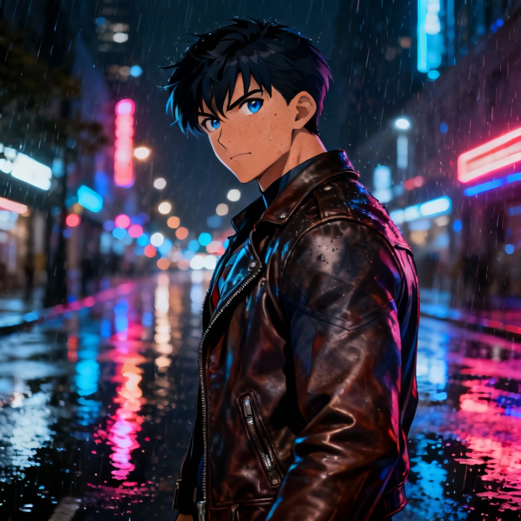 AI anime to real urban hero