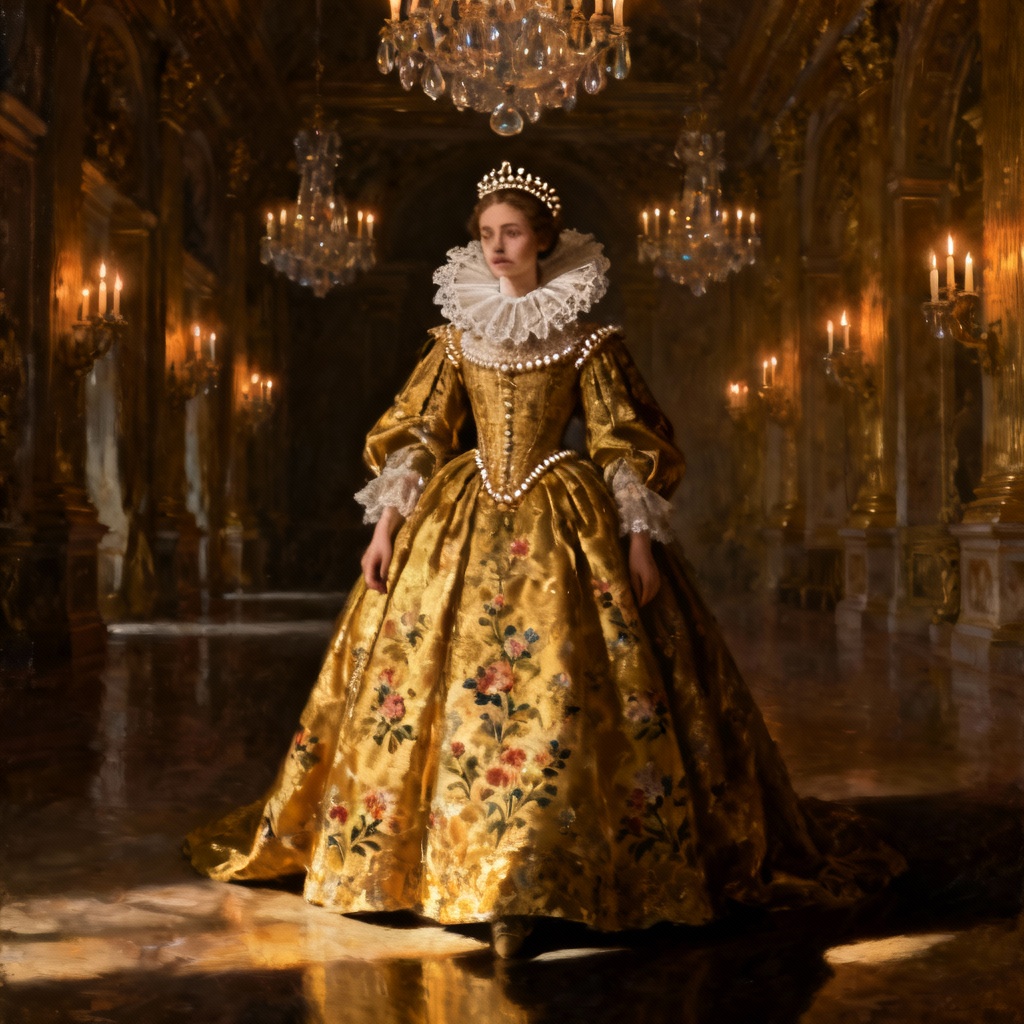 AI Baroque Queen Portrait