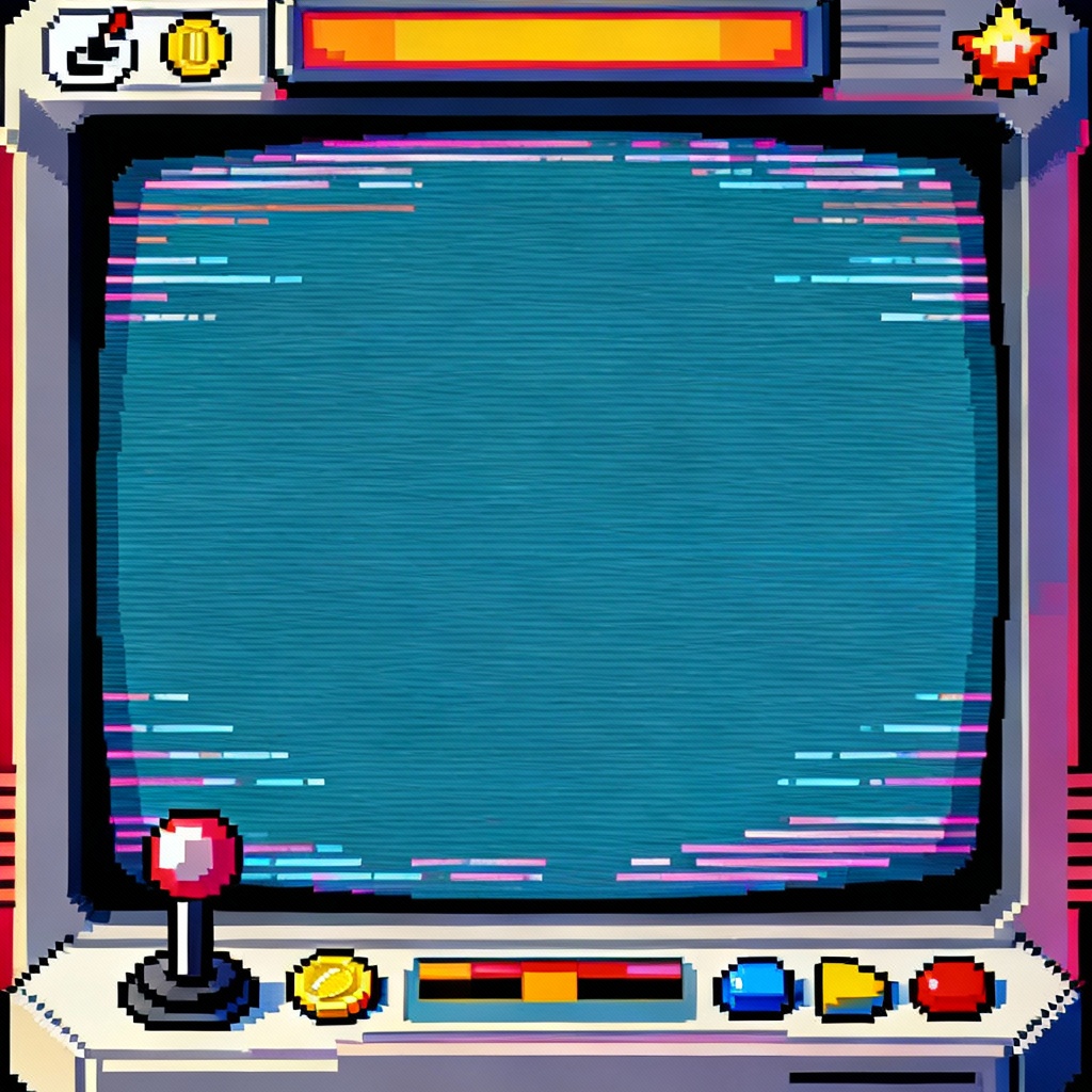 AI retro pixel art streamer avatar with overlay