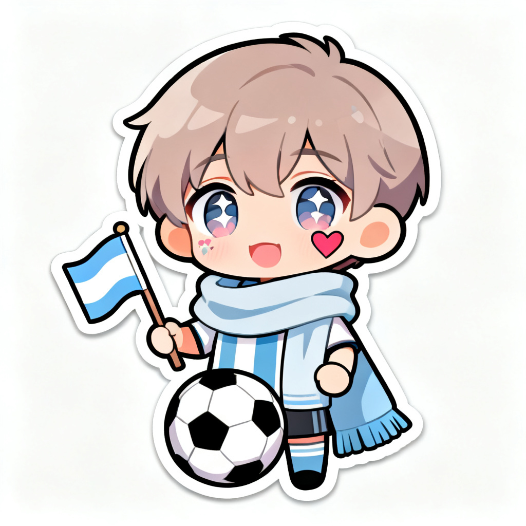 AI anime chibi worldcup fan avatar