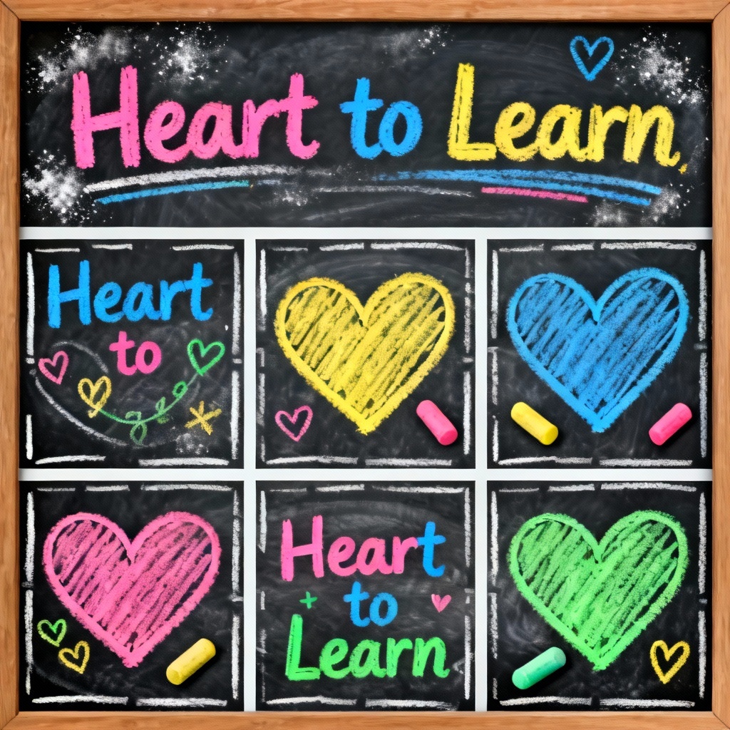 AI Chalkboard Kids Valentine Cards