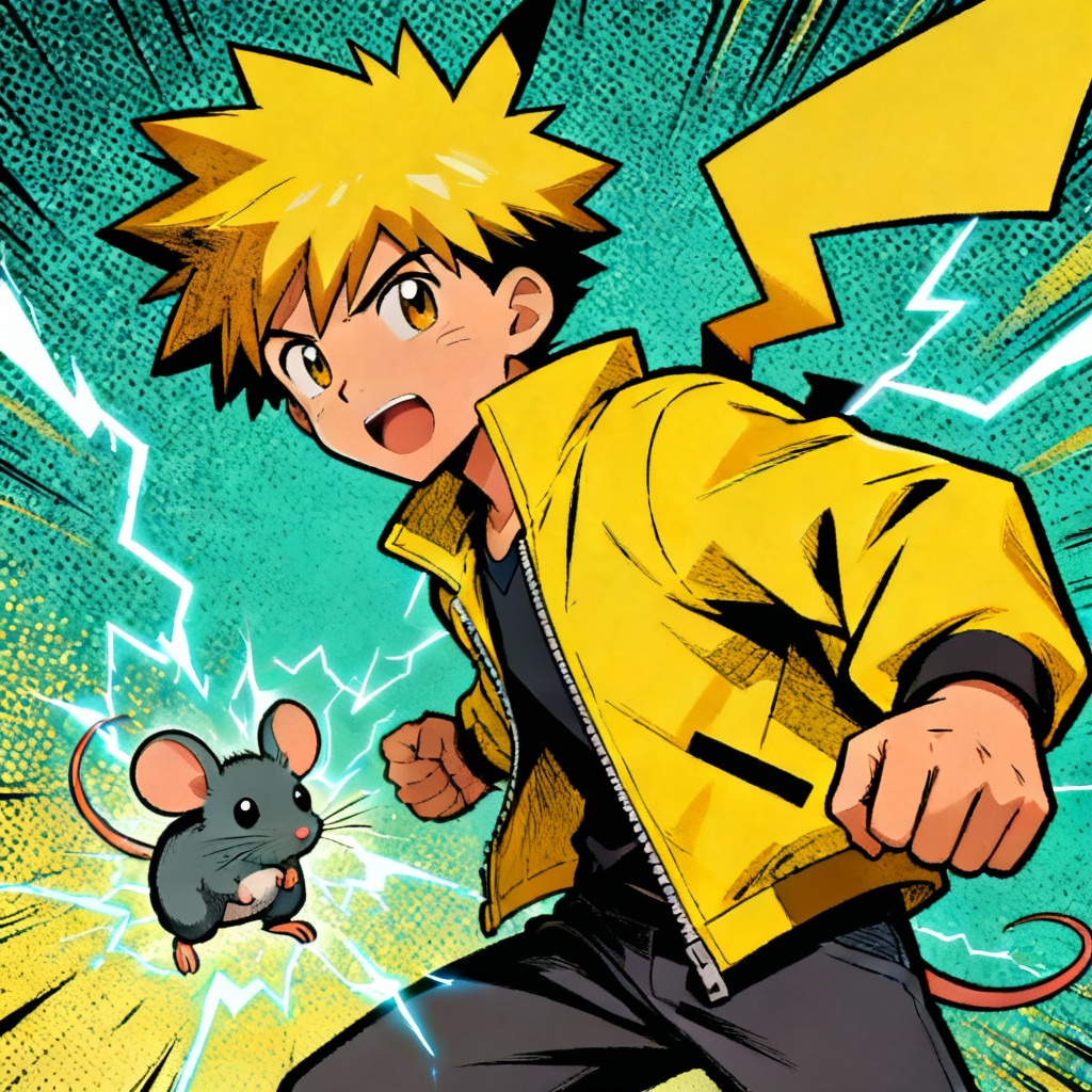 AI electric-themed Pokemon trainer avatar