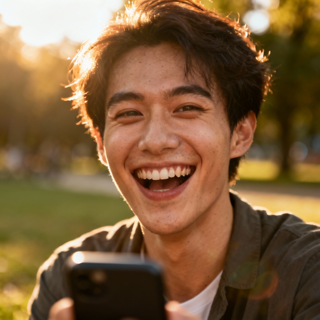 AI Lifestyle Candid Smile