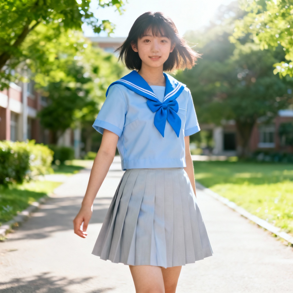 AI Summer Sailor Uniform Light Fabric