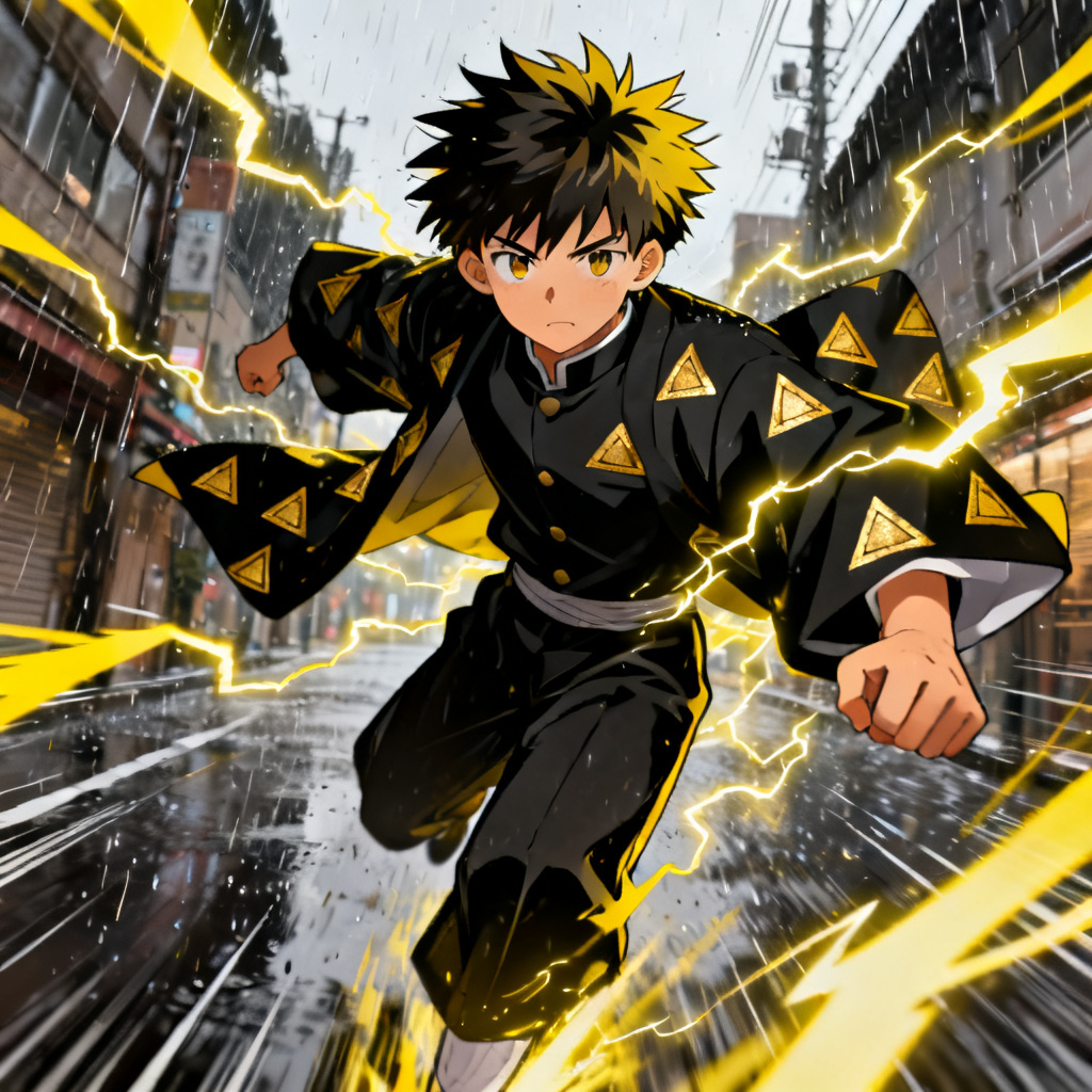 AI Demon Slayer OC with Thunder Breathing