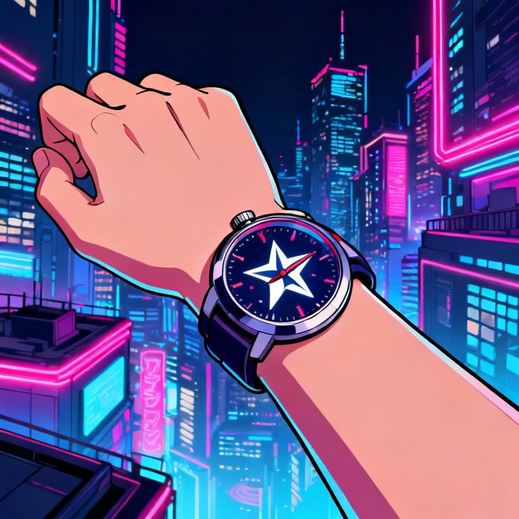 AI anime watch poster