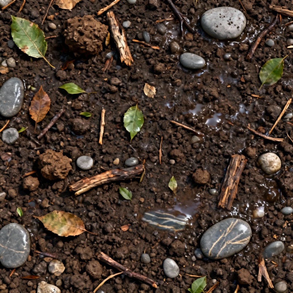 AI Forest Floor Dirt Texture