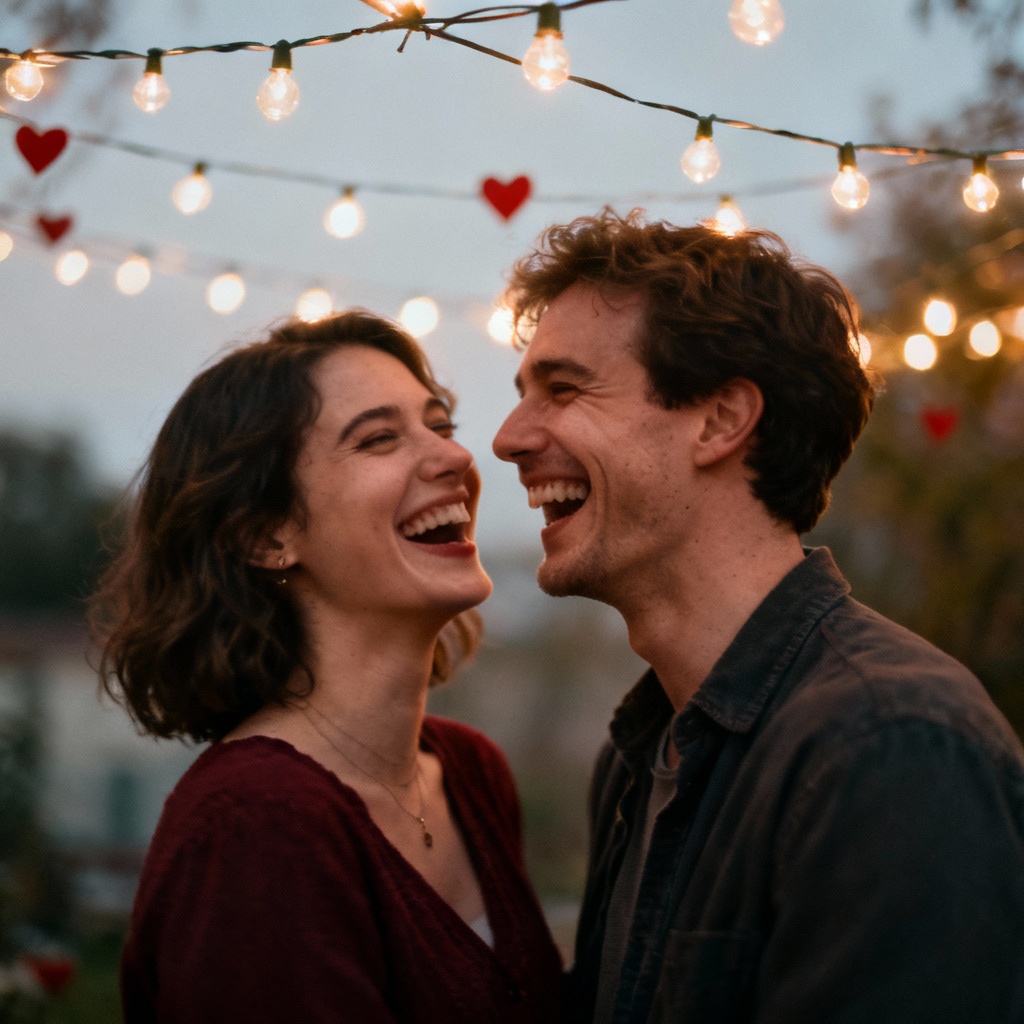 AI vintage film Valentine couple photo
