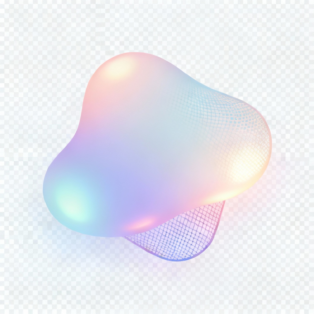 Abstract gradient blob vector clip art