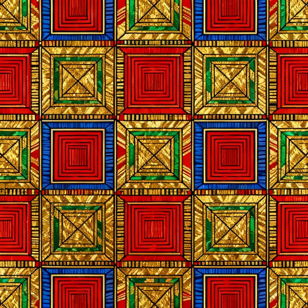 AI Kente pattern textile design