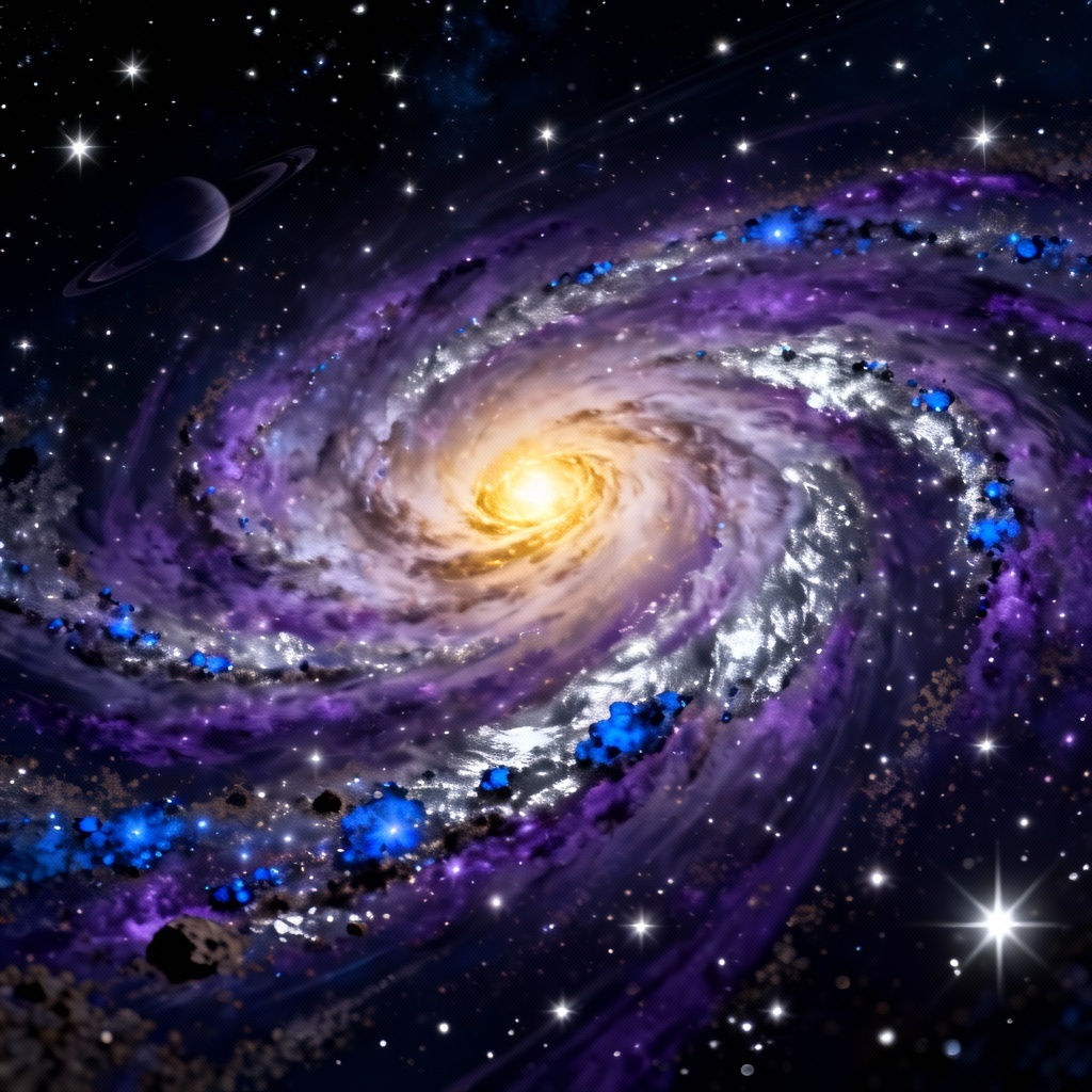 Python Generated Galaxy Free AI Outer Space Generator Online | Create Cosmic Art & Galaxy Images