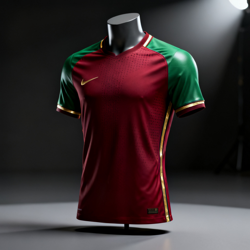 AI Portugal Inspired Home Jersey Mockup
