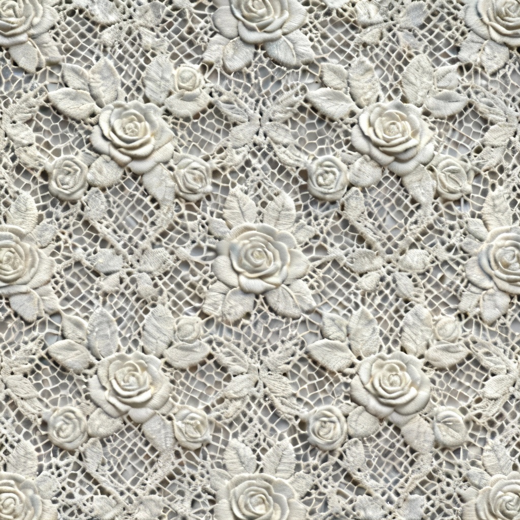 Free AI White Lace Generator Online | Create Seamless White Lace Patterns